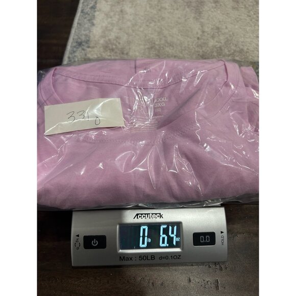 Time And Tru NWT Womens Pink Crew Neck Long Sleeve Tee Relaxed Fit Size 3X - Picture 8 of 8